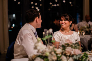 A romantic moment between a bride and groom, captured by a chateau de cremat wedding photographer