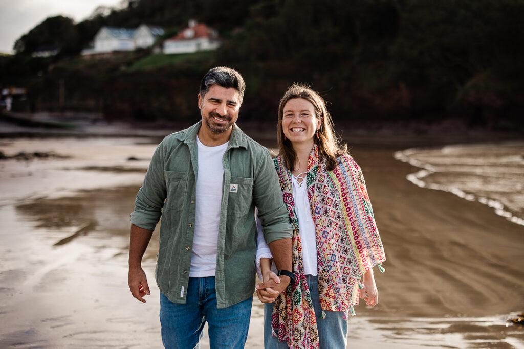 Dynamic couple photos Devon at Hope Cove