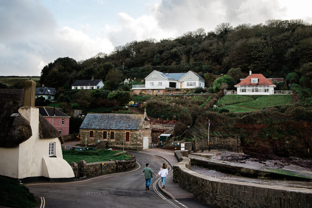 Devon engagement shoot at Hope Cove