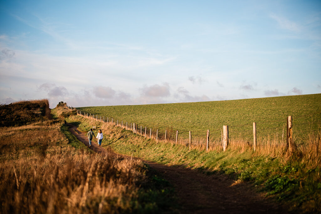 Devon engagement shoot at Hope Cove