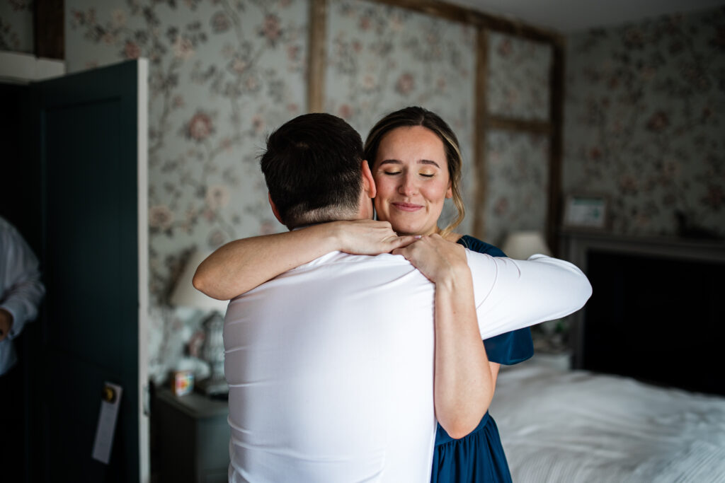 Candid wedding capture at Pynes House