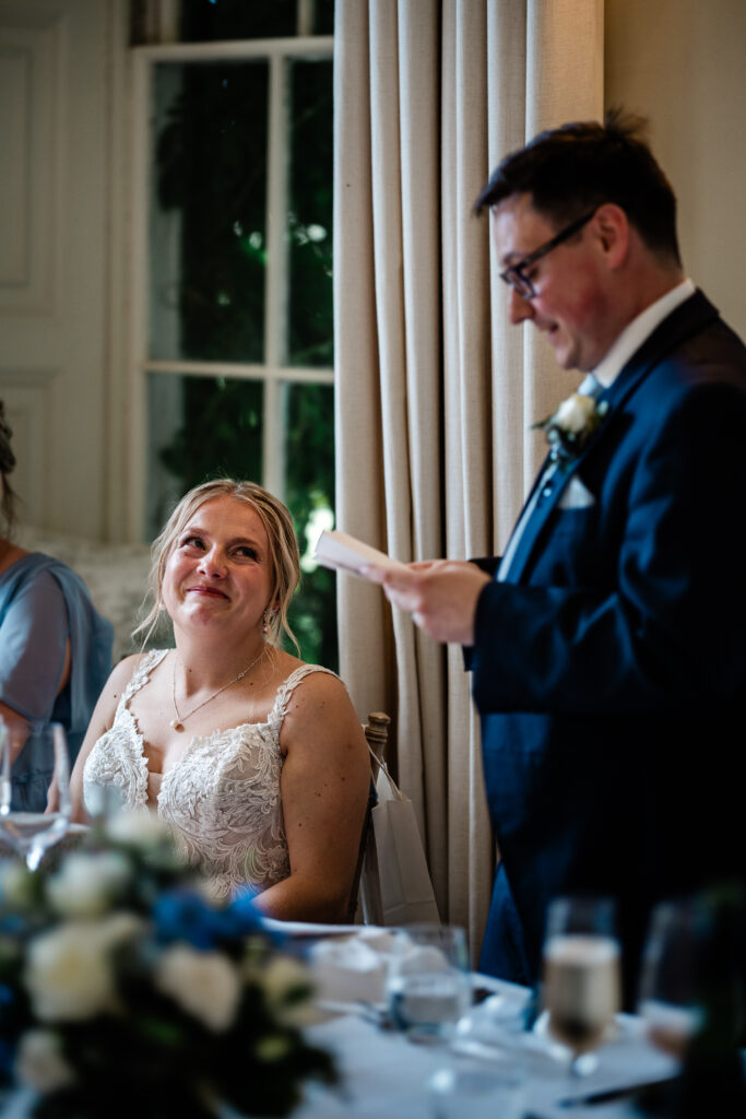 A documentary wedding photography capture at Pynes House