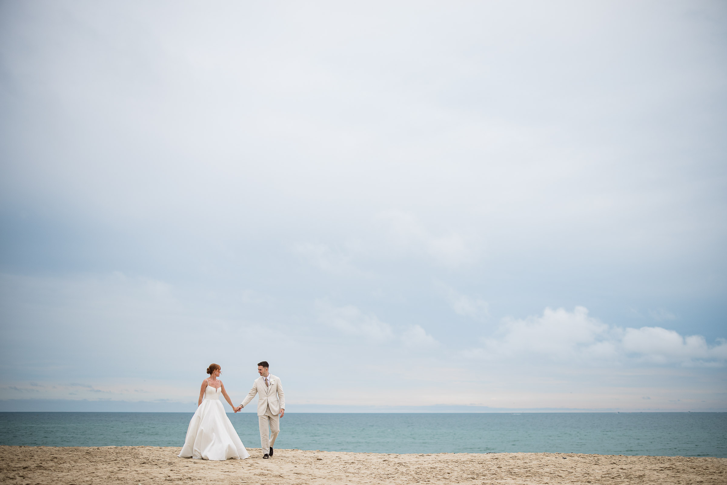 Documentary wedding photography couple photos on the beach in Carbis Bay, St Ives
