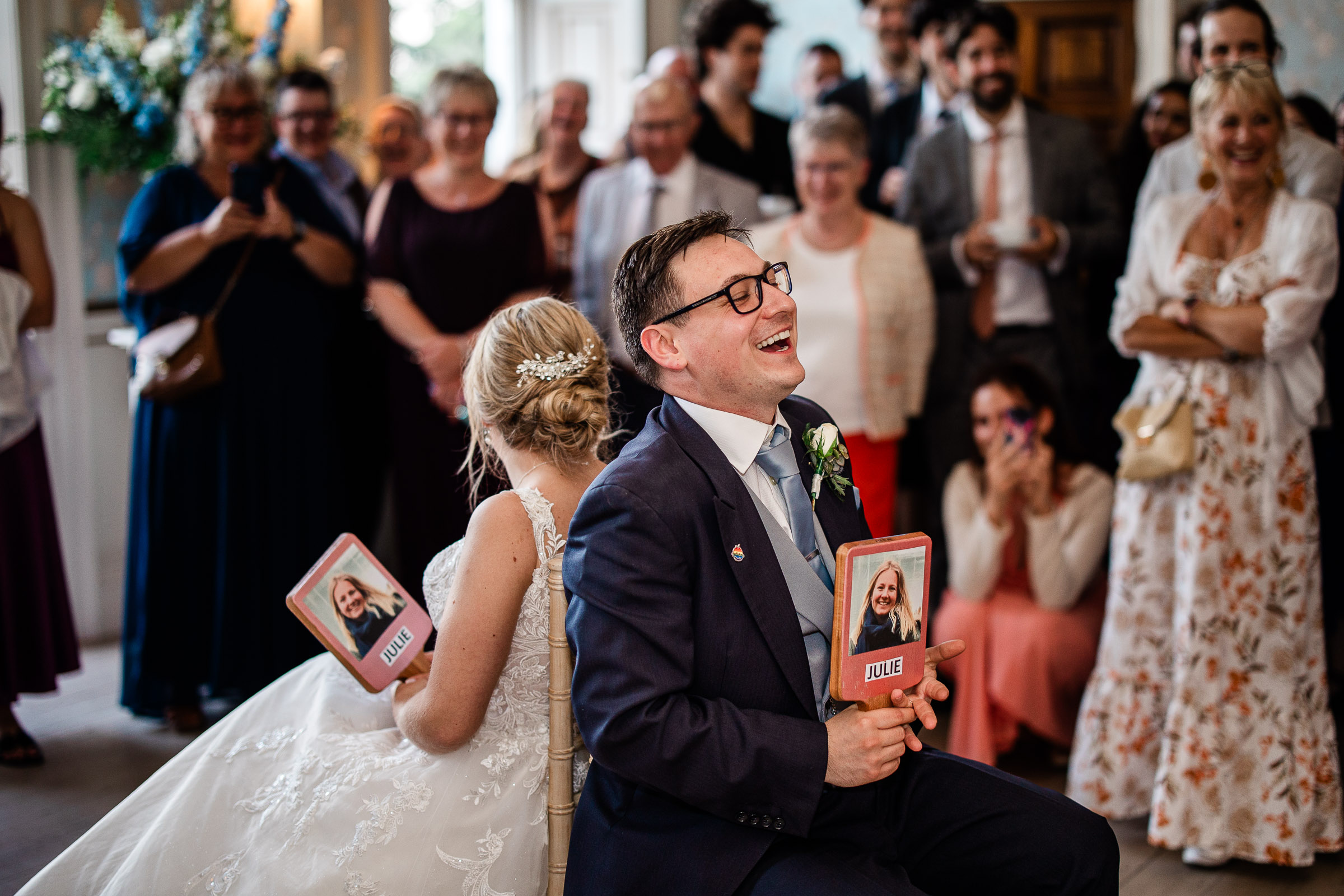 Wedding games at Pynes House wedding venue in Devon