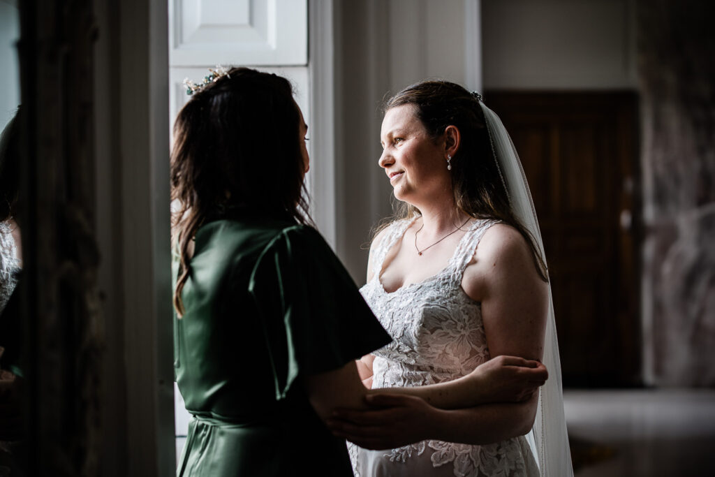 Candid wedding photography during bridal preparations