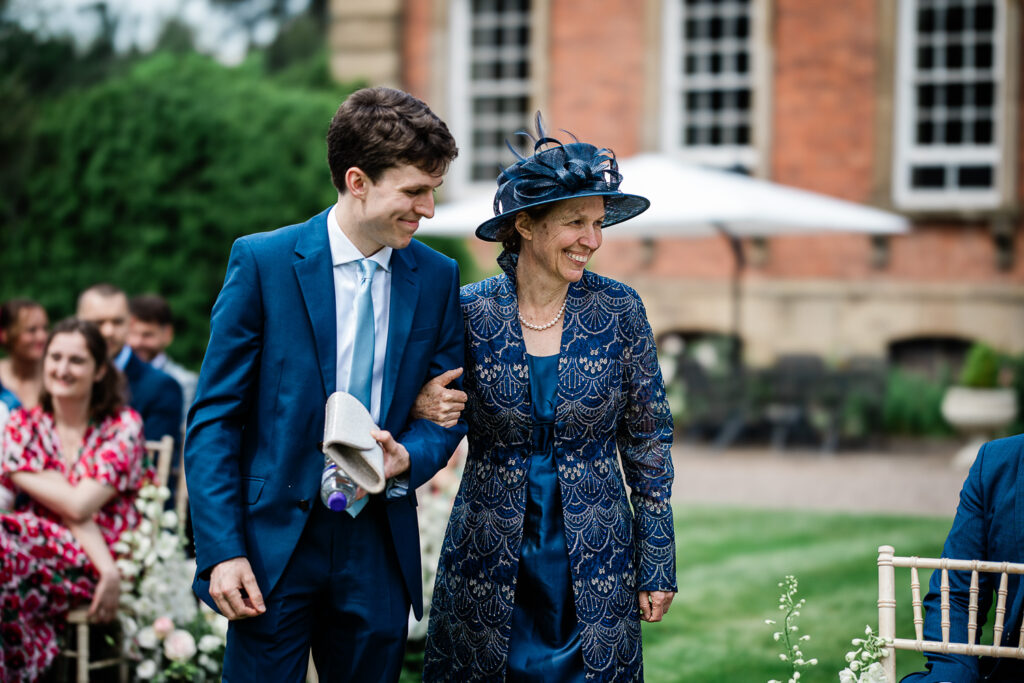 An outdoor wedding ceremony captured by a Davenport House wedding photographer