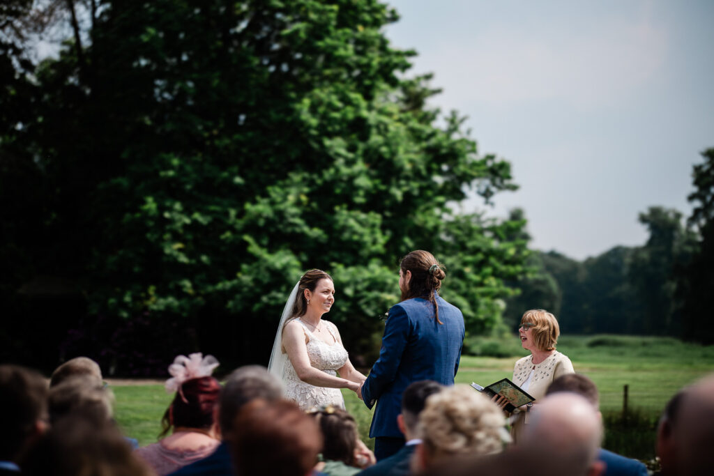 Candid wedding photography at an english country house