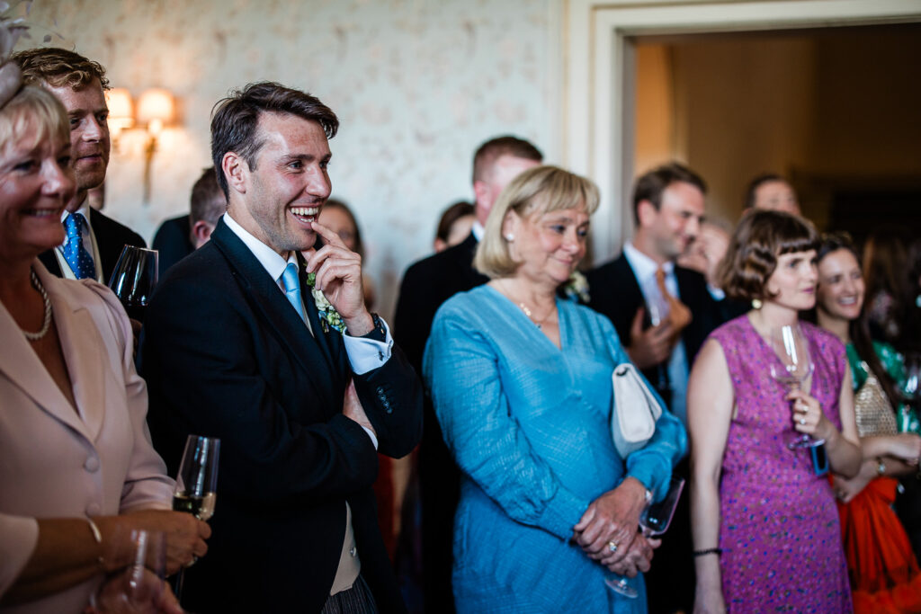 Documentary wedding photographer at Pynes House