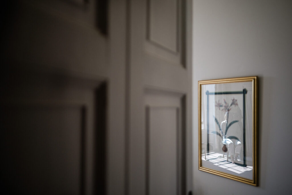 Creative wedding photography, during bridal preparations