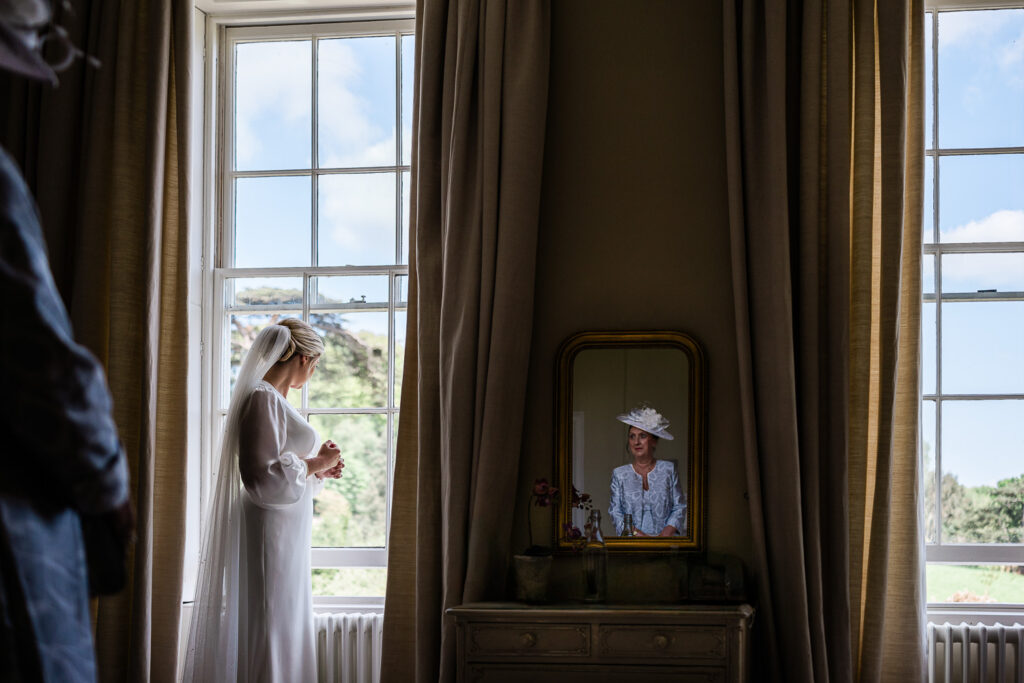 Documentary wedding photographer at Pynes House