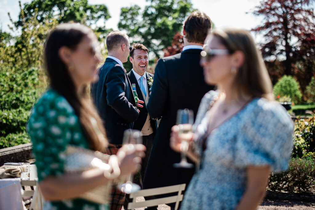 Documentary wedding photographer at Pynes House