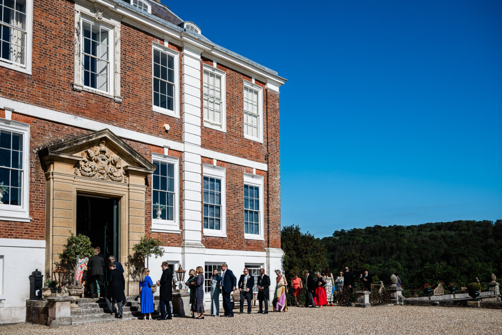 Wedding reception captures by wedding photographer at Pynes House