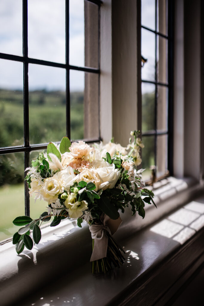 Wedding flowers at Bovey