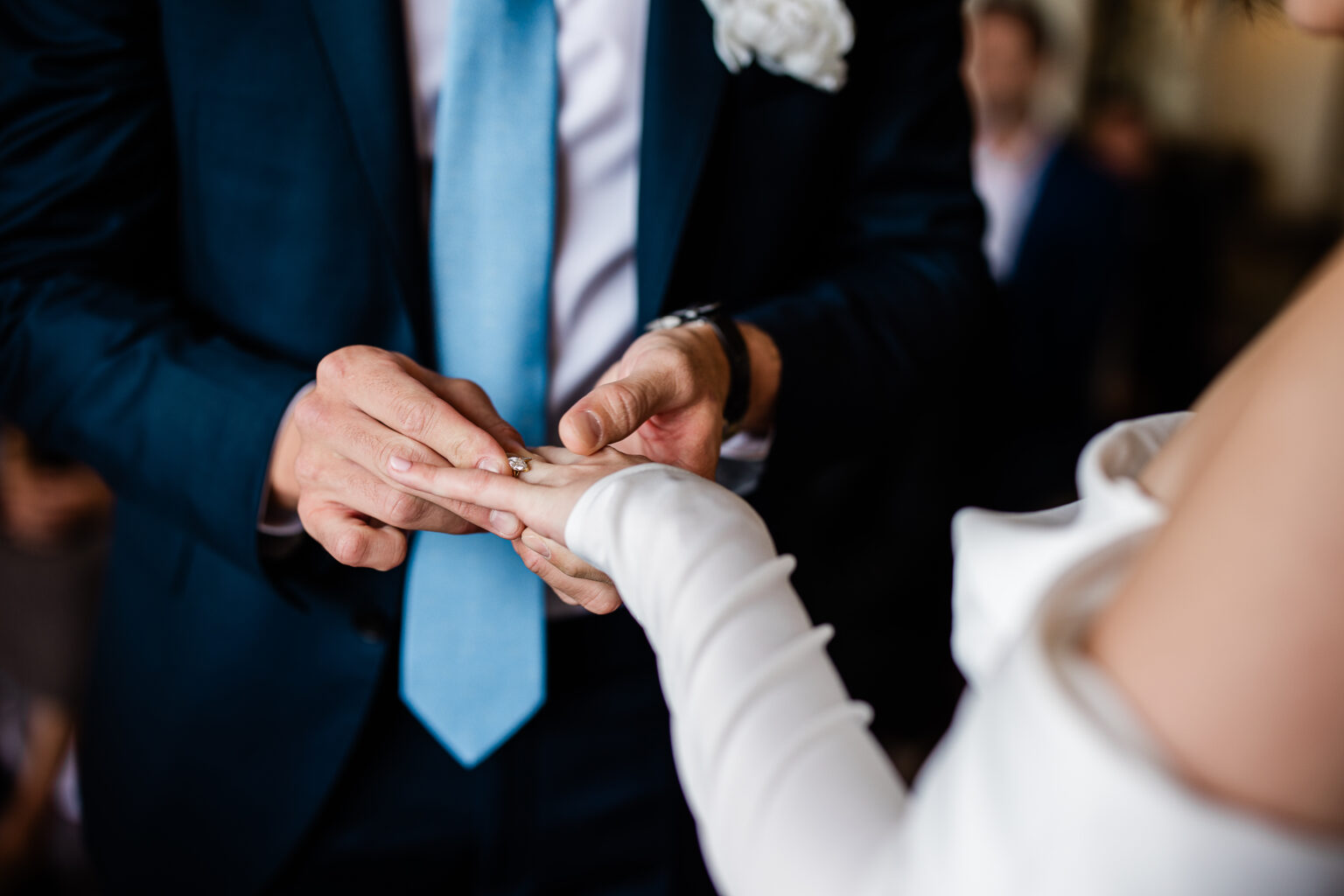 The wedding ceremony at Bovey Castle