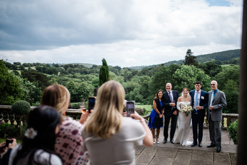 Candid wedding photography at Bovey Castle