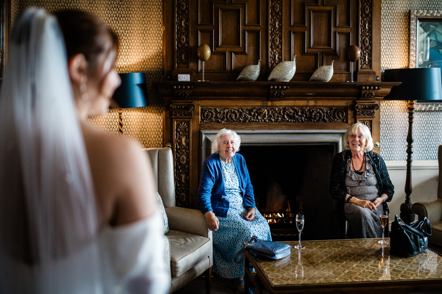 Candid wedding photography at Bovey Castle