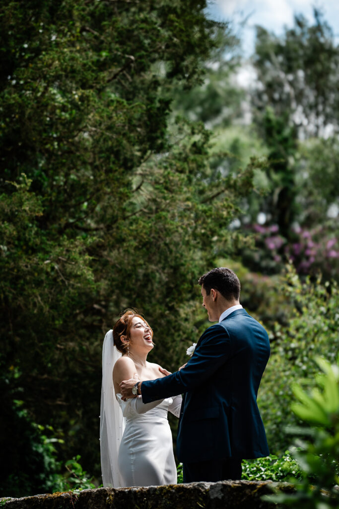 Bovey castle wedding photographer couple photos