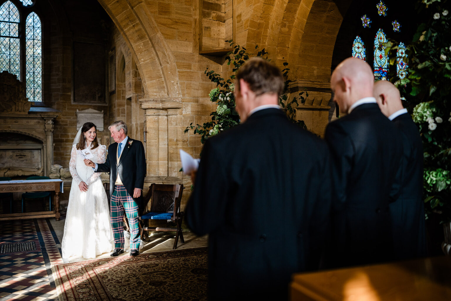 luxury church wedding captured buy a documentary wedding photographer