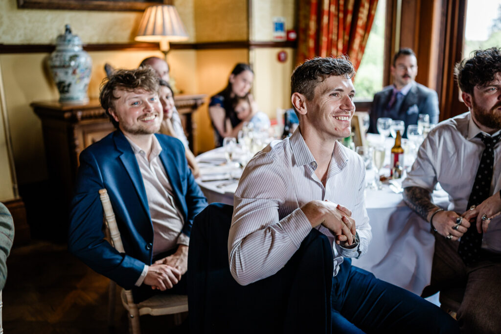 Documentary wedding photography by a wedding photographer at huntsham court