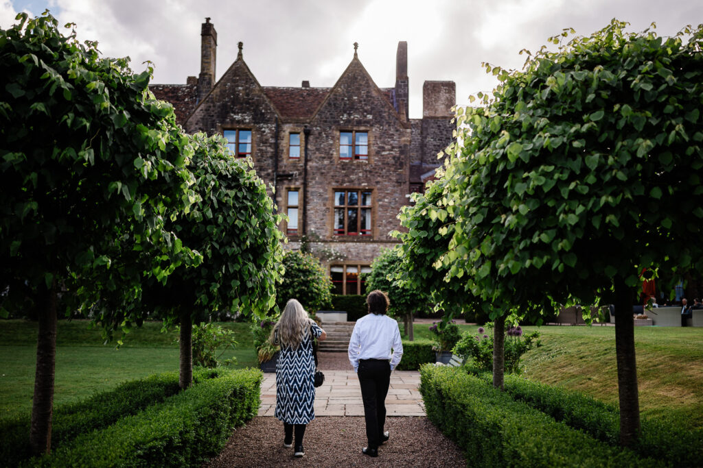 candid guest captures by a wedding photographer at huntsham court