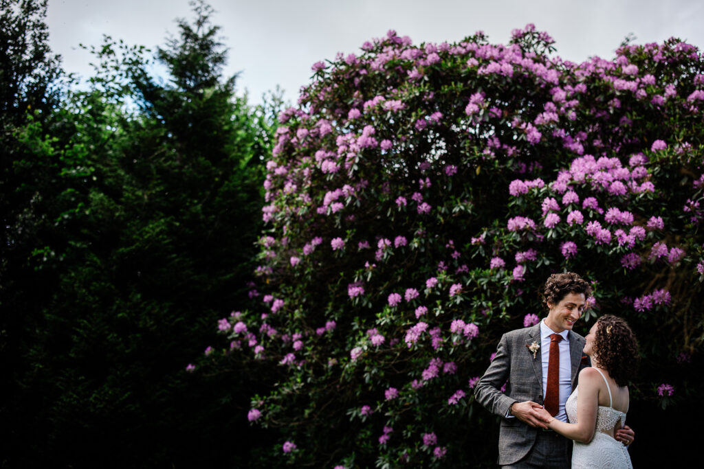 candid couple photos by a wedding photographer at huntsham court