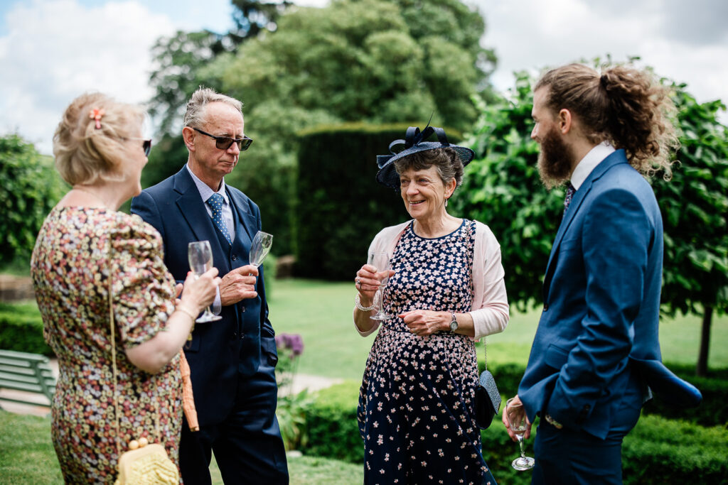 candid guest reactions by a documentary wedding photographer at huntsham court