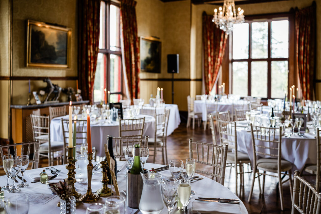 wedding breakfast for a manor house wedding