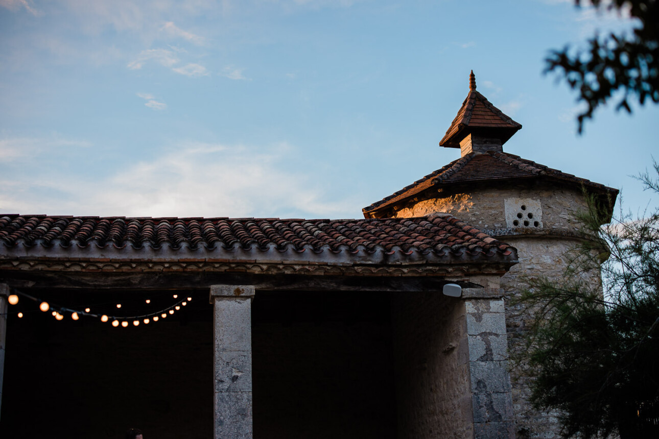 French architecture at Domaine les Gaillardoux wedding venue.