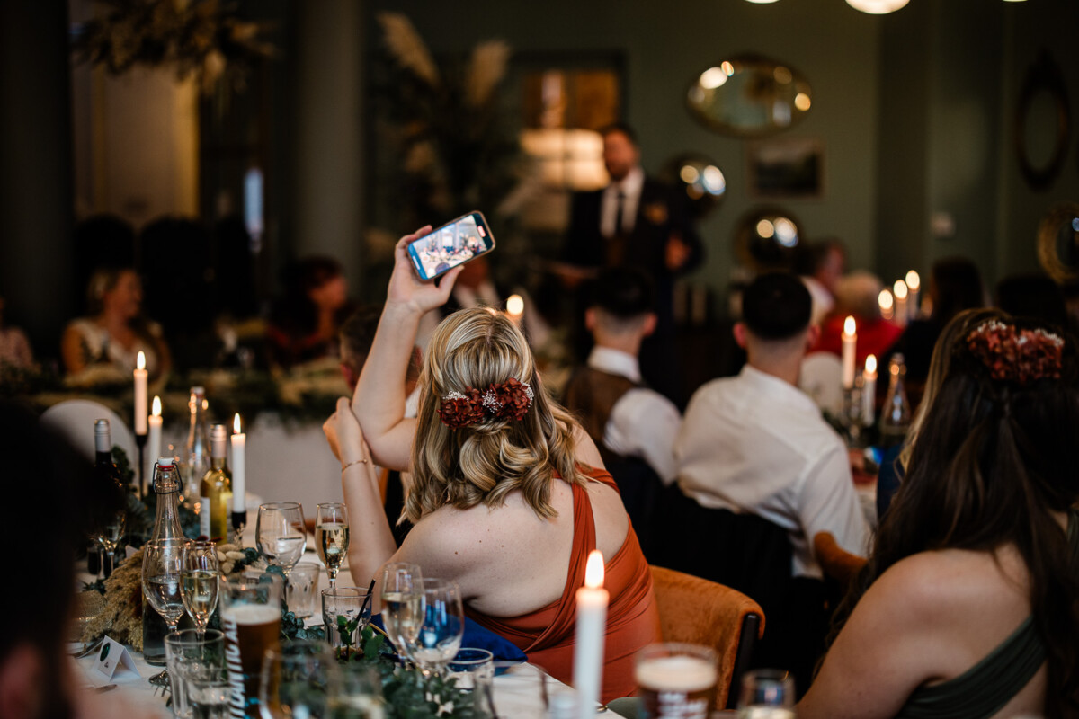 A wedding reception for a Cornwall wedding