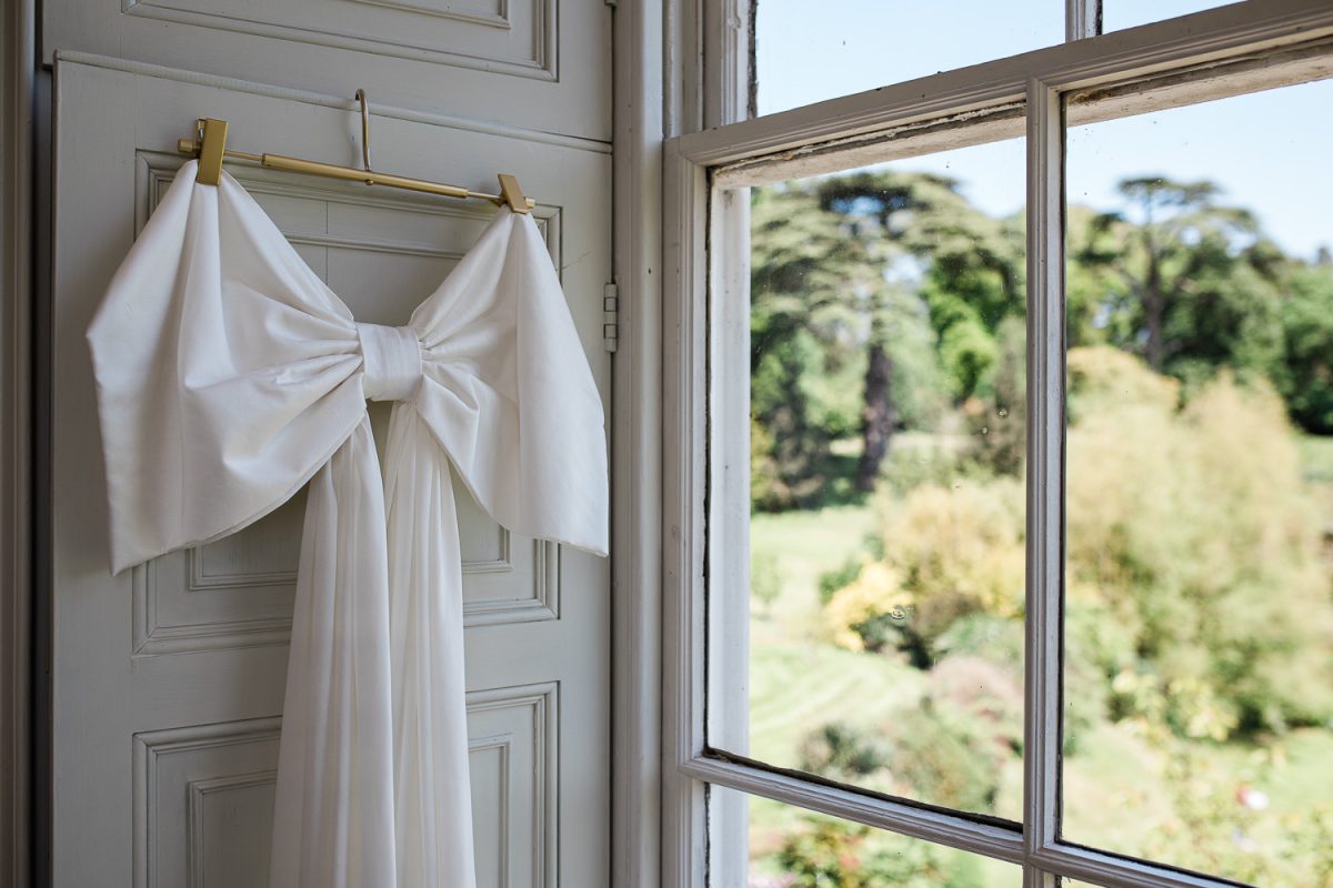 A luxury wedding dress