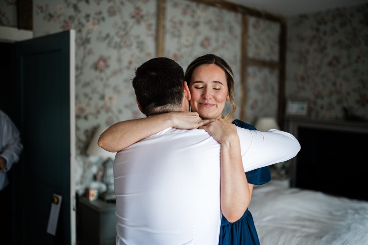 Candid wedding capture at Pynes House