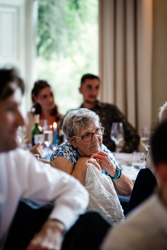A wedding reception at Pynes House