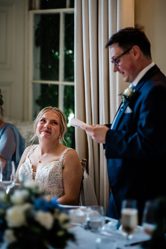 A documentary wedding photography capture at Pynes House