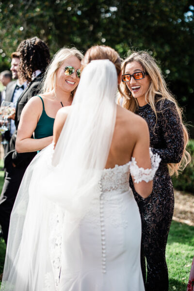 Candid wedding photos by a documentary Cotswolds wedding photographer