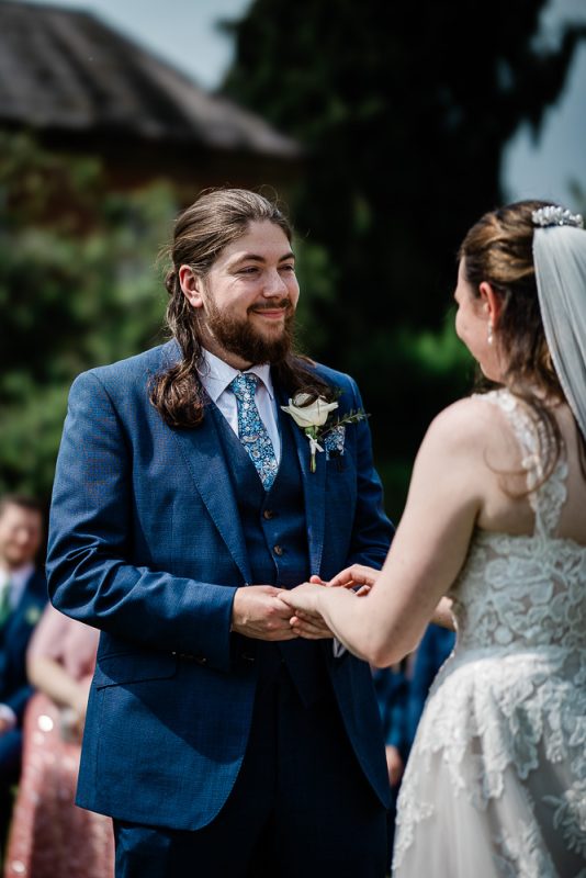 Candid wedding photography at an english country house