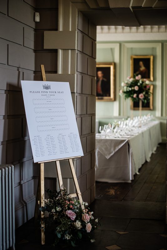 Luxury wedding reception at an english country house