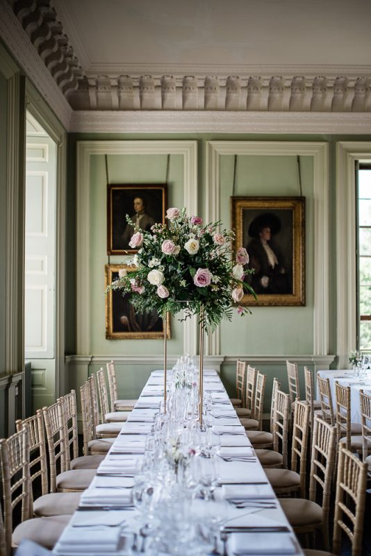 Luxury wedding reception at Davenport House