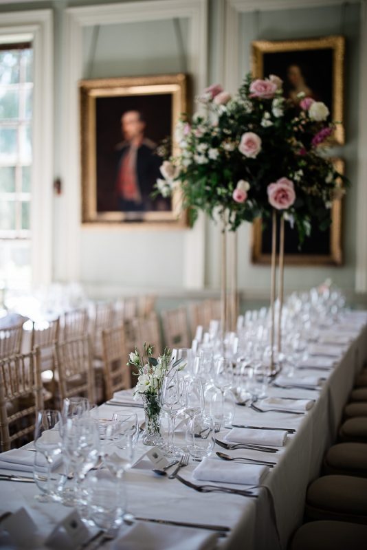 Luxury wedding reception at Davenport House