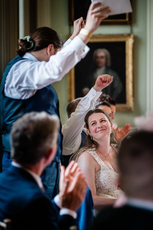 Documentary wedding photography capture between a bride and groom