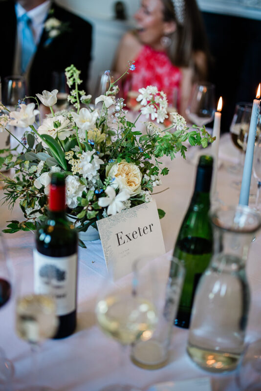 Candid wedding reception captures during an english country house wedding at Pynes House