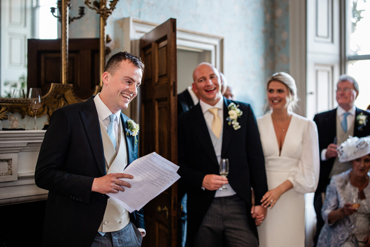 Candid wedding photography at Pynes House