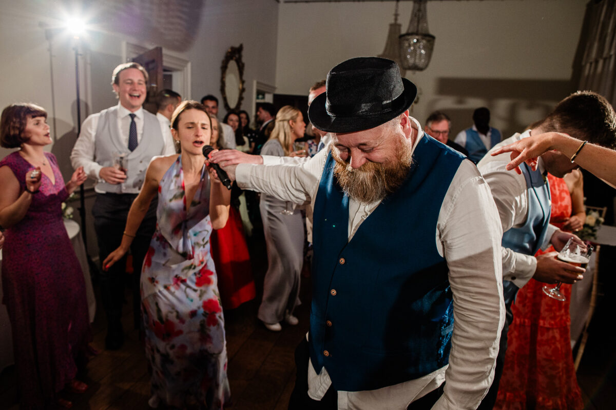 Dancing at Pynes House wedding venue