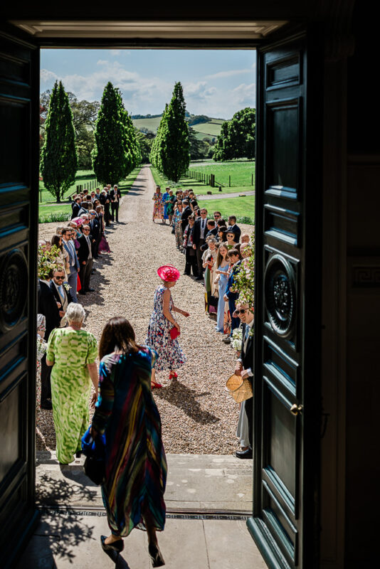 Documentary wedding photographer at Pynes House