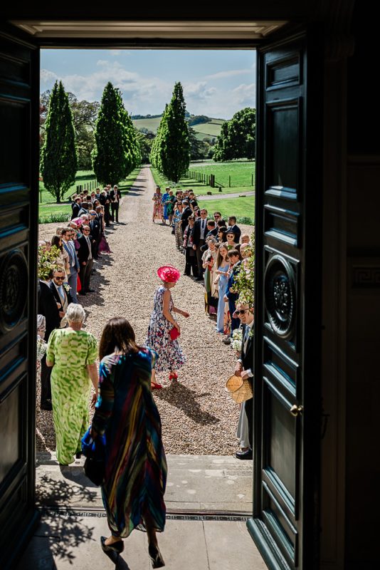 Documentary wedding photographer at Pynes House