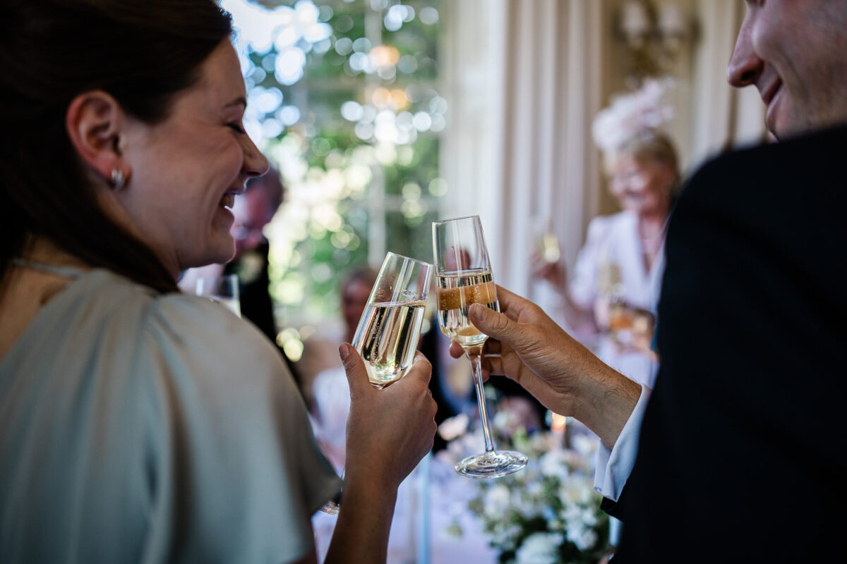 Guests listen to speeches at Pynes House