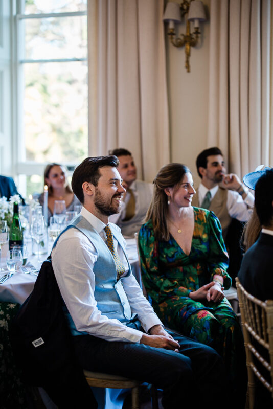 Guests listen to speeches at Pynes House